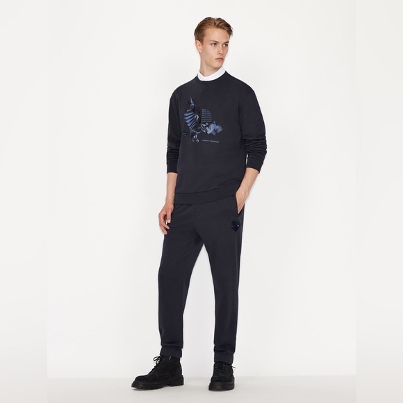 Armani Exchange Eagle Navy Sweatshirts - Picture 5 of 10
